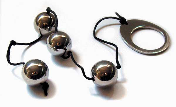 4 анальных металлических шарика