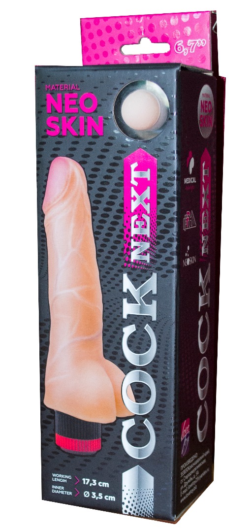 Вибратор киберкожа " COCK NEXT" L 17,3 см D 3,5 см