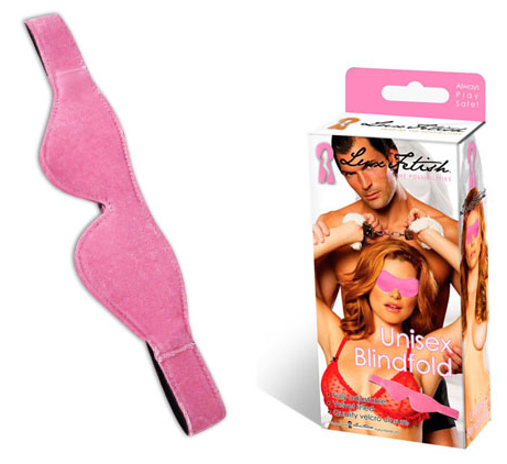 Розовая мягкая маска на глаза