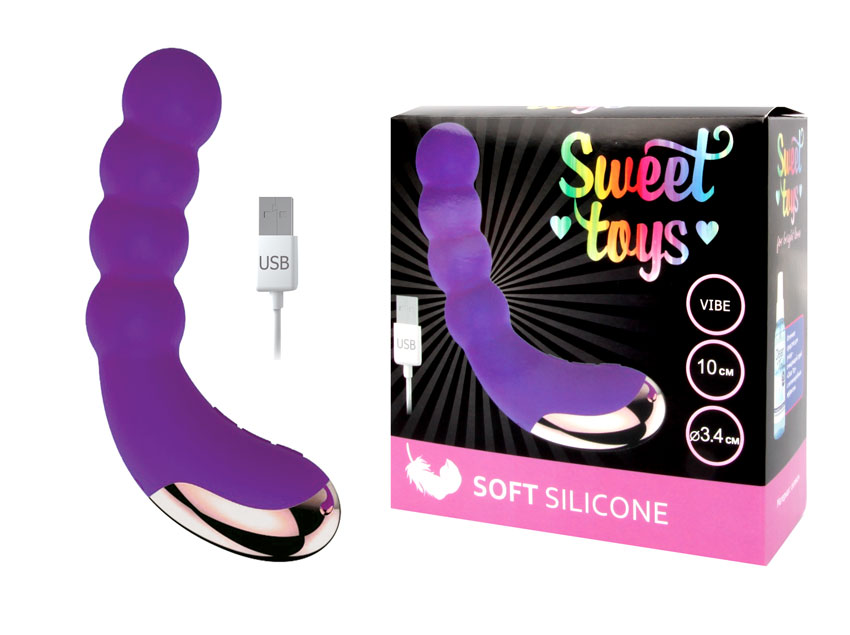 Вибратор 10 режимов вибрации, цвет фиолет Sweet toys Вибратор 10 режимов вибрации, цвет фиолет Sweet toys