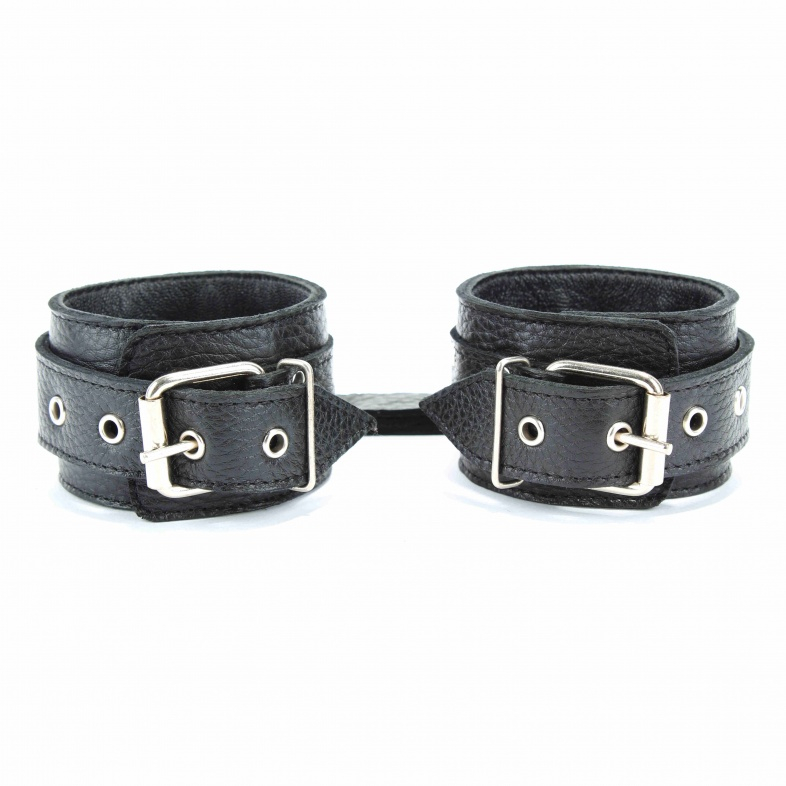 Наручники кожаные черный