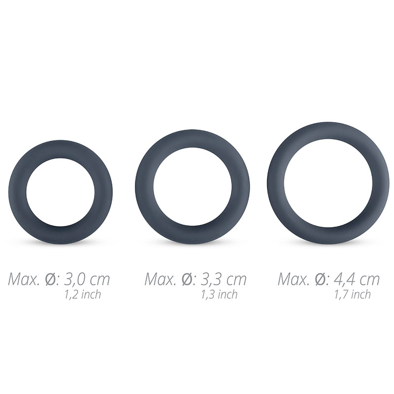Набор эрекционных колец силикон 3 шт