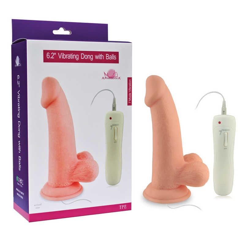 Вибратор на присоске 14 см 3,6 см