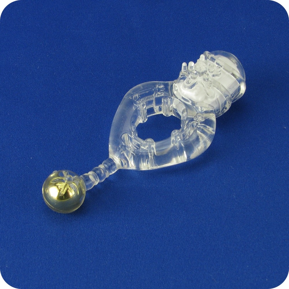 Вибро-кольцо с золотым шариком "The Screaming Bong"