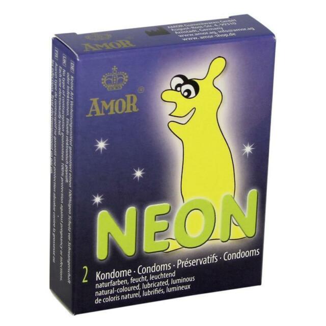 Презервативы светящиеся Amor NEON 2 шт