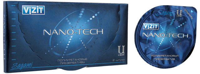 Презервативы VIZIT Nano-Tech, полиуретановые 2 шт.