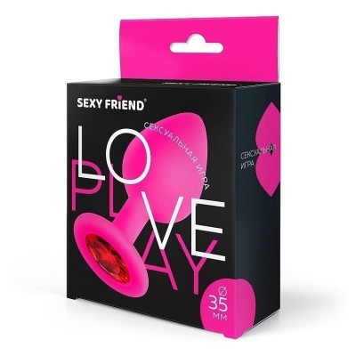 Втулка силикон розовый/красный 3,5 см