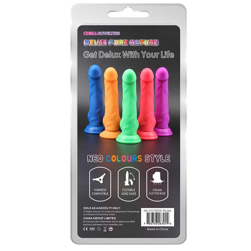 Фаллоимитатор Delux Pure Nature 21,7 см., красный