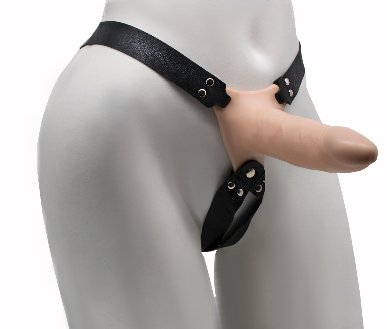 Фаллопротез пустотелый D 3,2/3,8 см, L 16,5/14,5 см