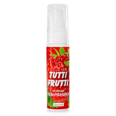 Съедобный лубрикант Ora Love Tutti-Frutti земляника, 30 гр