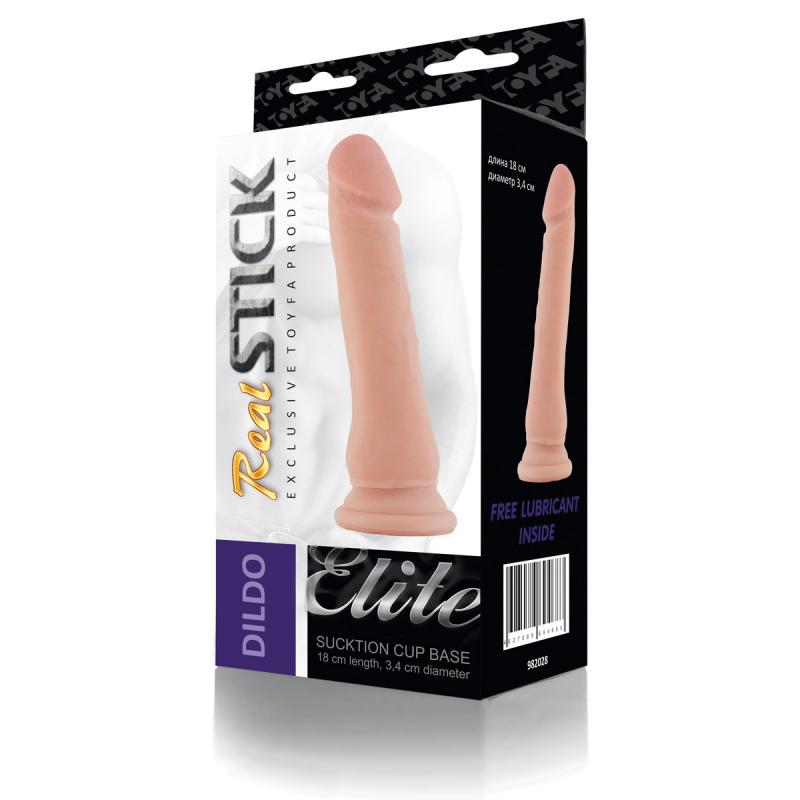 Фаллоимитатор на присоске телесный