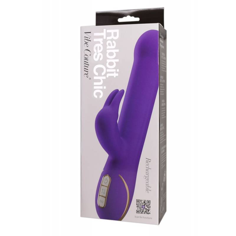 Вибратор со стимулятором клитора Rabbit Tres Chic mit K