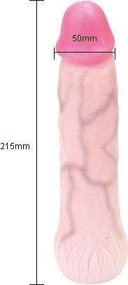 Реалистичная удлинняющая насадка Deep Love 21,5 см