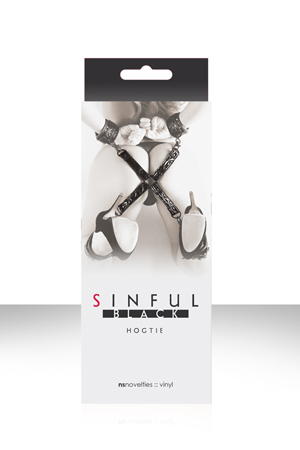 Фиксация крестообразная Sinful Black Hogtie черная
