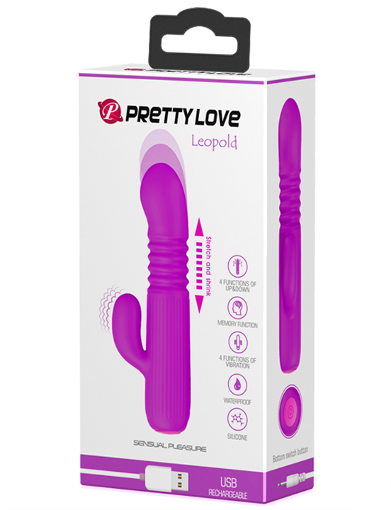 Вибратор Leopold фрикционный, 4 вида вибраций