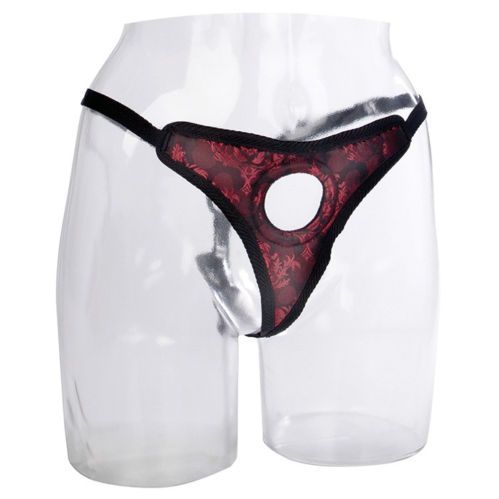 Крепление для фалоиммитатора Scandal Thong Harness атласный