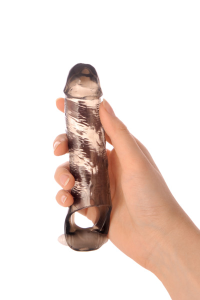 Насадка Toyfa XLover, черная прозрачная 15,4 см