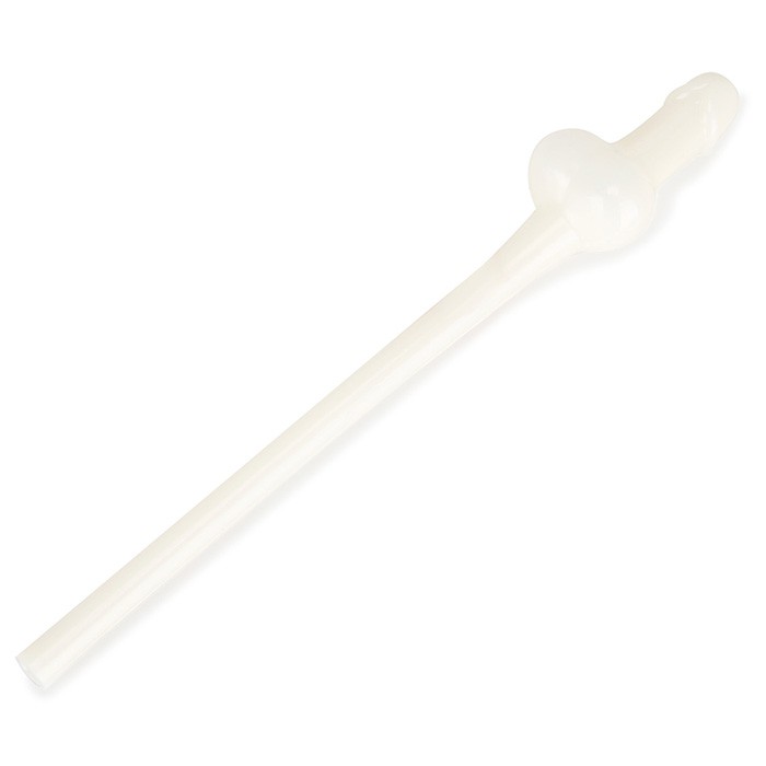 Трубочка для напитков светящаяся в темноте в виде пениса