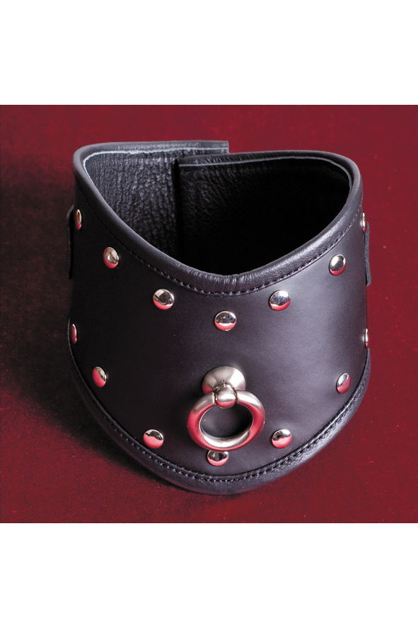 Ошейник кожа черный