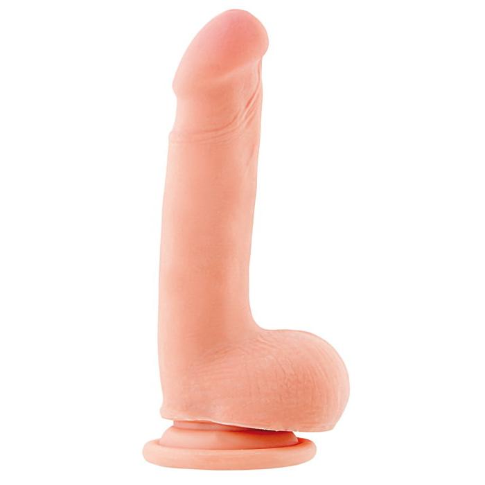 Фаллоимитатор на присоске телесный