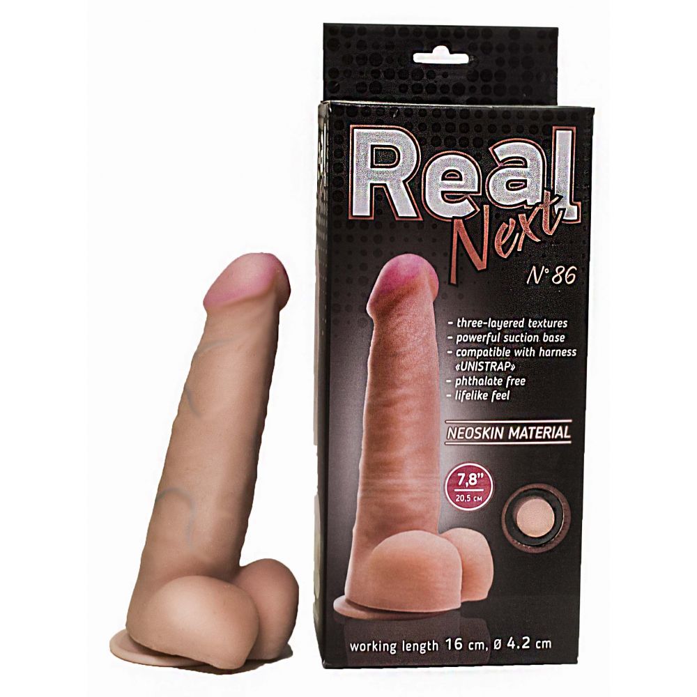 Фаллоимитатор на присоске «REAL Next №86», Биоклон