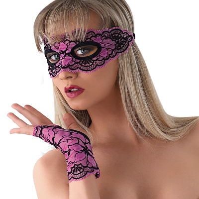 Набор (маска и перчатки) розовый XS Eros Veneziani