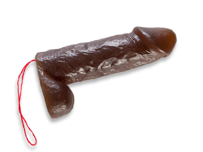 Мыло Пенис коричневый 13 см