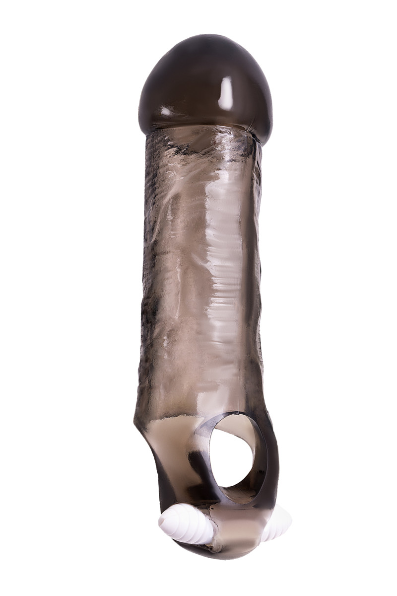 Насадка Toyfa XLover, черная прозрачная 15,4 см