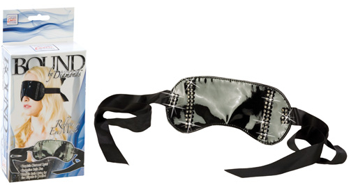 Гламурная фетиш-маска с кристаллами