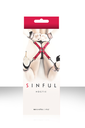 Фиксация крестообразная Sinful Hogtie розовая Фиксация крестообразная Sinful Hogtie розовая