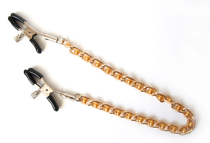 Зажимы для сосков с цепочкой металл Зажимы для сосков с цепочкой металл