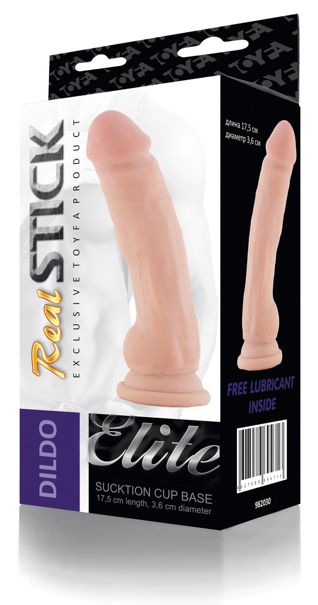 Фаллоимитатор на присоске телесный