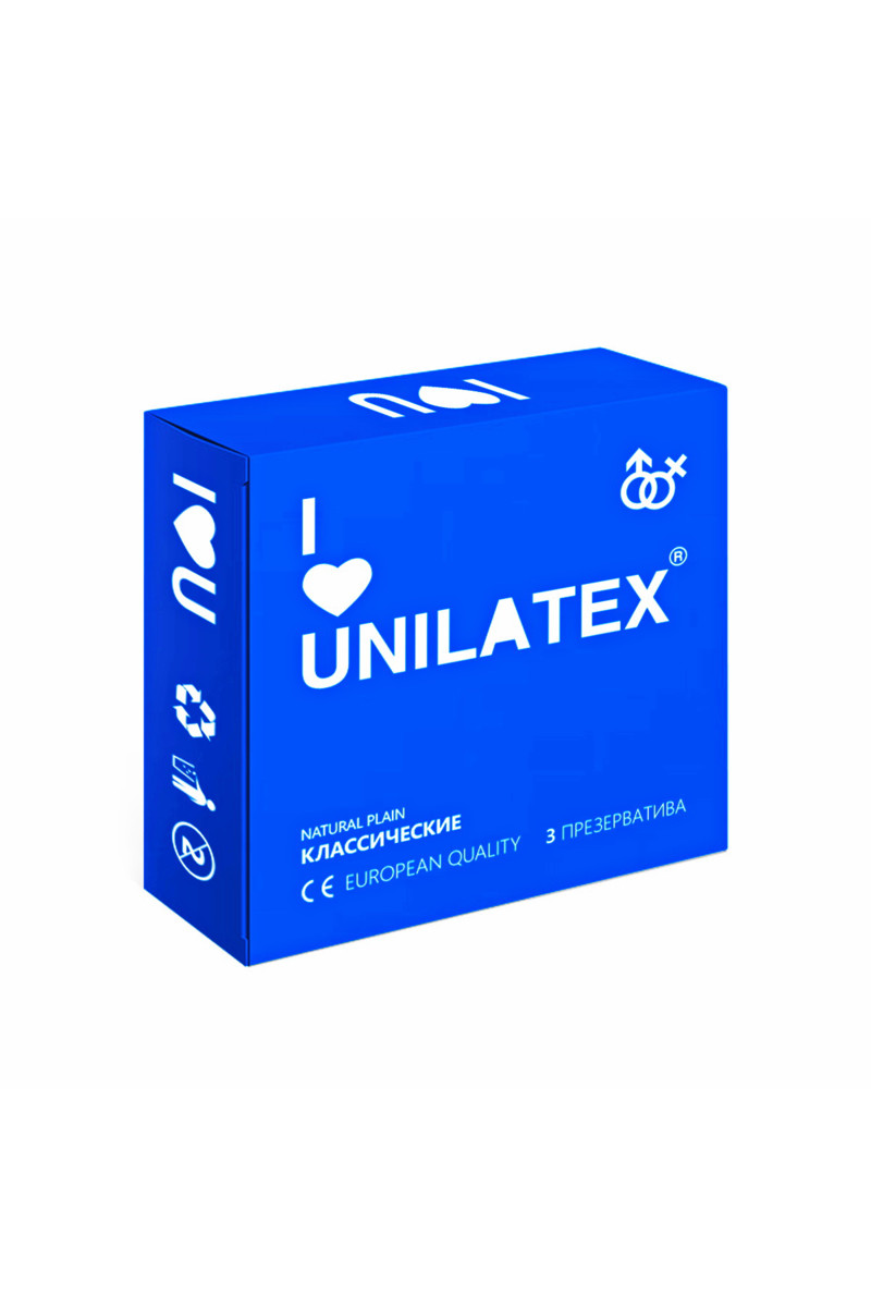 Презервативы Unilatex Natural Plain классические 3 шт