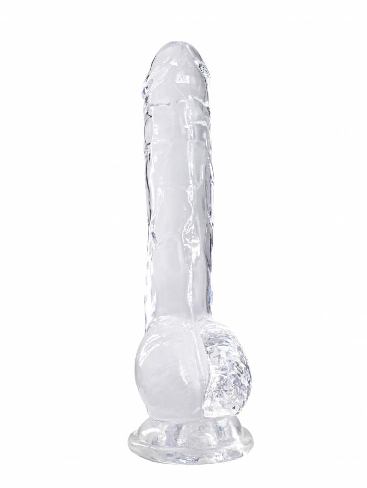 Фаллос прозрачный 20 см 3,3 см