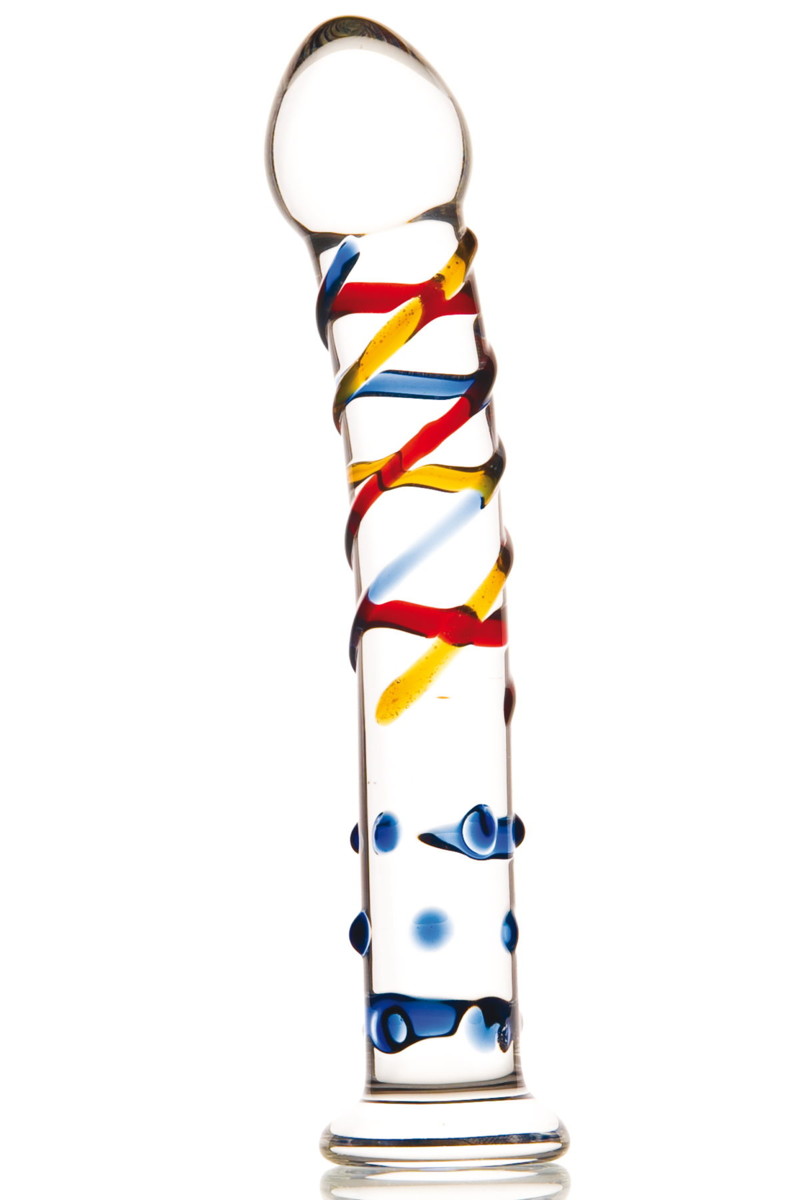 Фаллоимитатор 19,5см из стекла