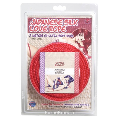 Фиксации Japanese Silk Love Rope, 3 м, красные