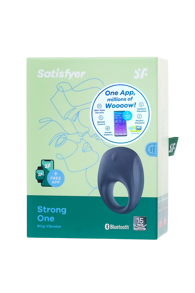 Эрекционное кольцо с вибрацией SATISFYER STRONG USB
