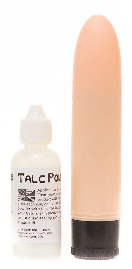 Вибратор - фаллоимитатор - стимулятор мини из кибер кожи "Суперкожа"