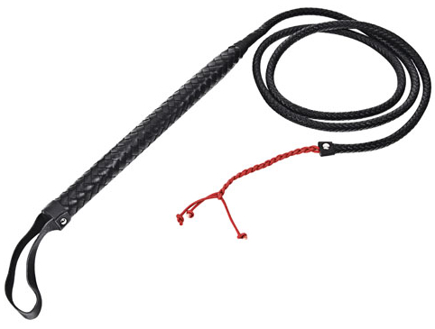 Длинный кнут с красным наконечником