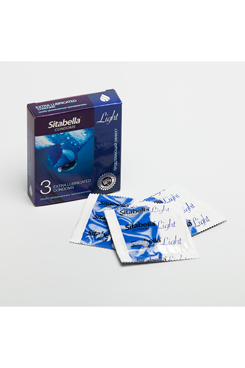 Презервативы Ситабелла Лайт  с продлевающим эффектом особо увлажненные 3 шт