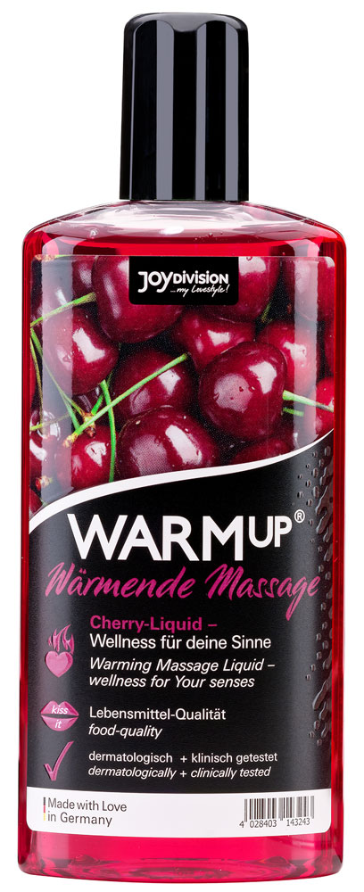 Массажное масло с разогревающим эффектом Вишня 150 мл