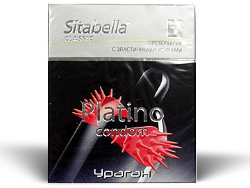 Презерватив Ситабелла Platino "Ураган" с эластичными усиками 1шт.
