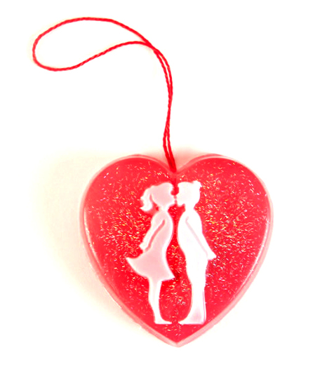 Мыло Сердечко с влюбленными