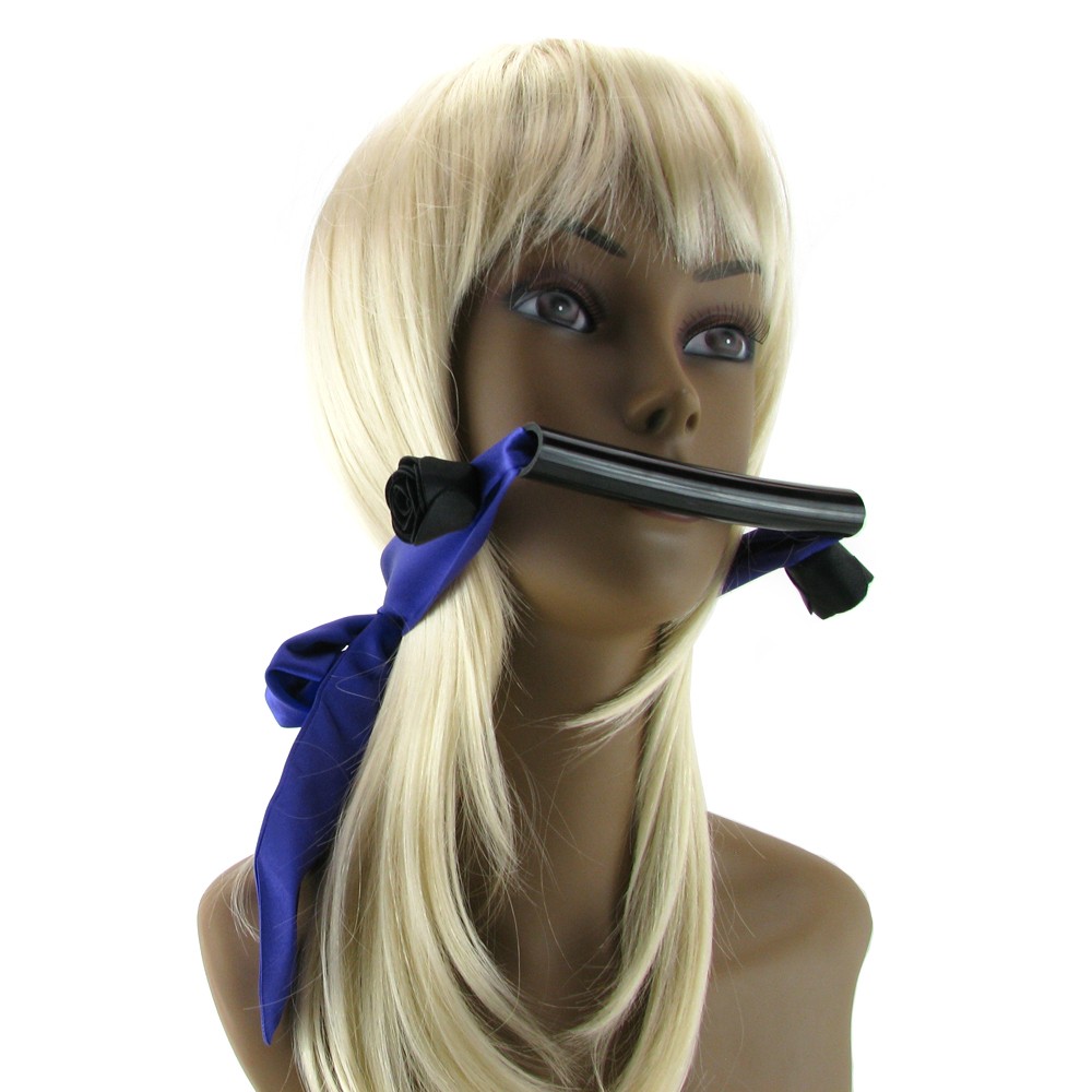 Мягкий кляп для рта "BLACK ROSE"