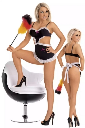 Костюм Официантка (фартук и стринги) М Костюм Официантка (фартук и стринги) М