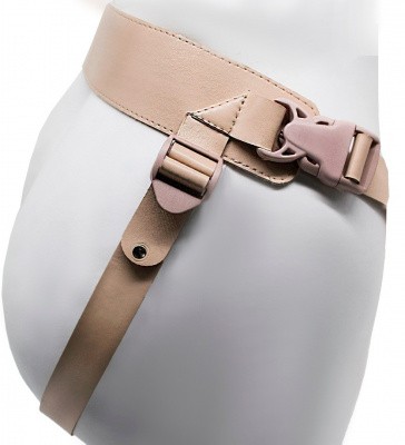 Фаллопротез полый D 3,5/4,5 см, L 17,5/14,5 см + анальный фиксатор