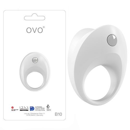 Эрекционное кольцо, белое Ovo