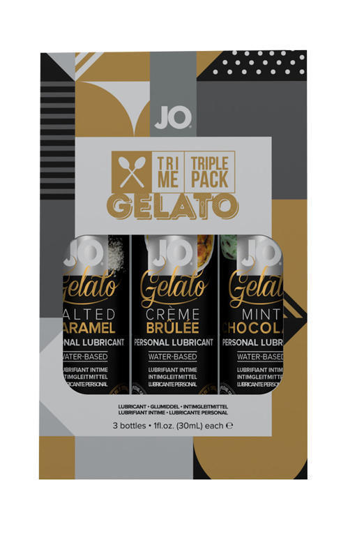 Набор вкусовых лубрикантов JO Tri-Me Triple Pack - Gelato - 3 шт