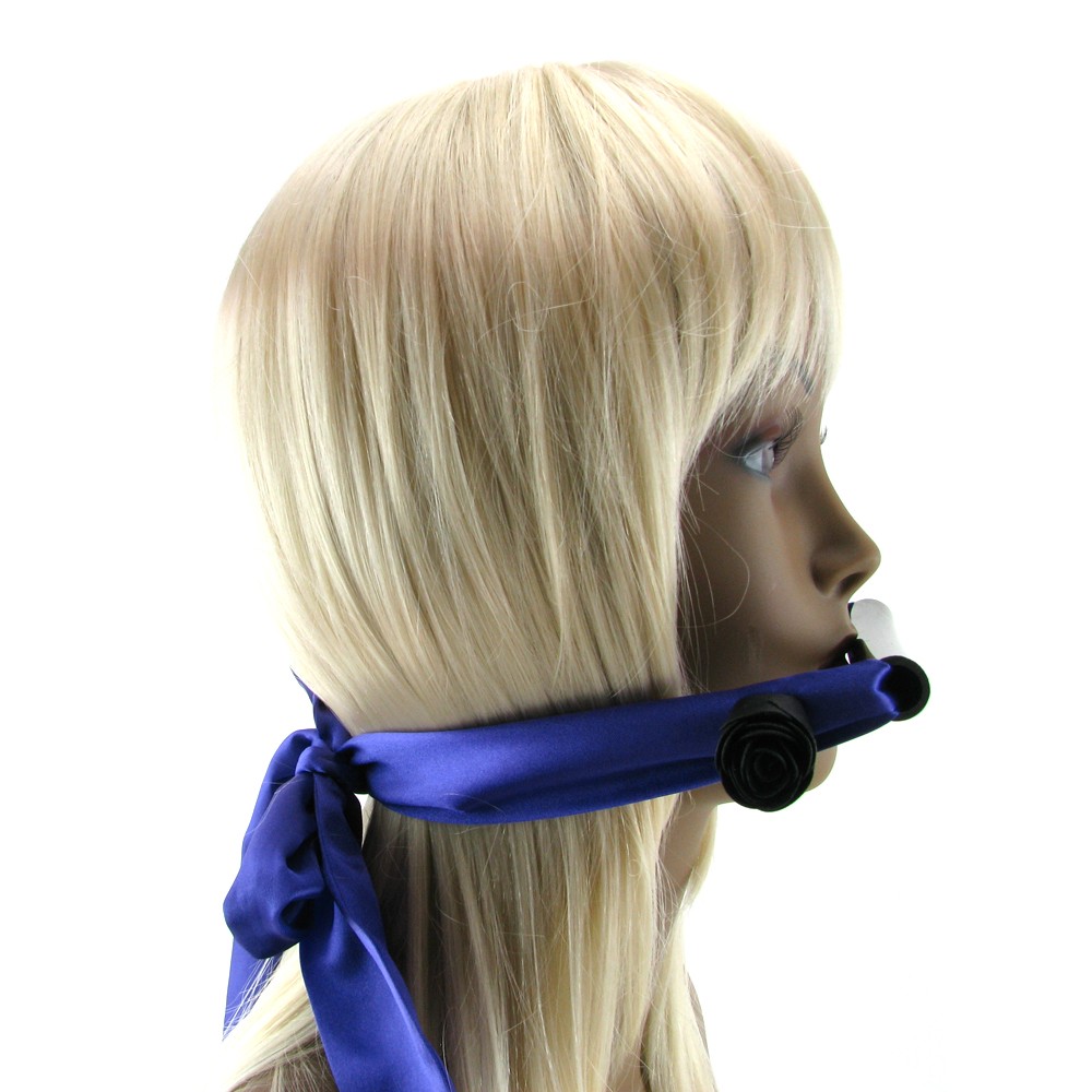 Мягкий кляп для рта "BLACK ROSE"