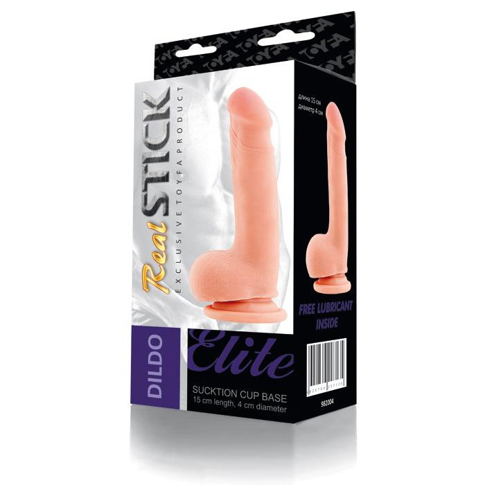 Фаллоимитатор на присоске телесный